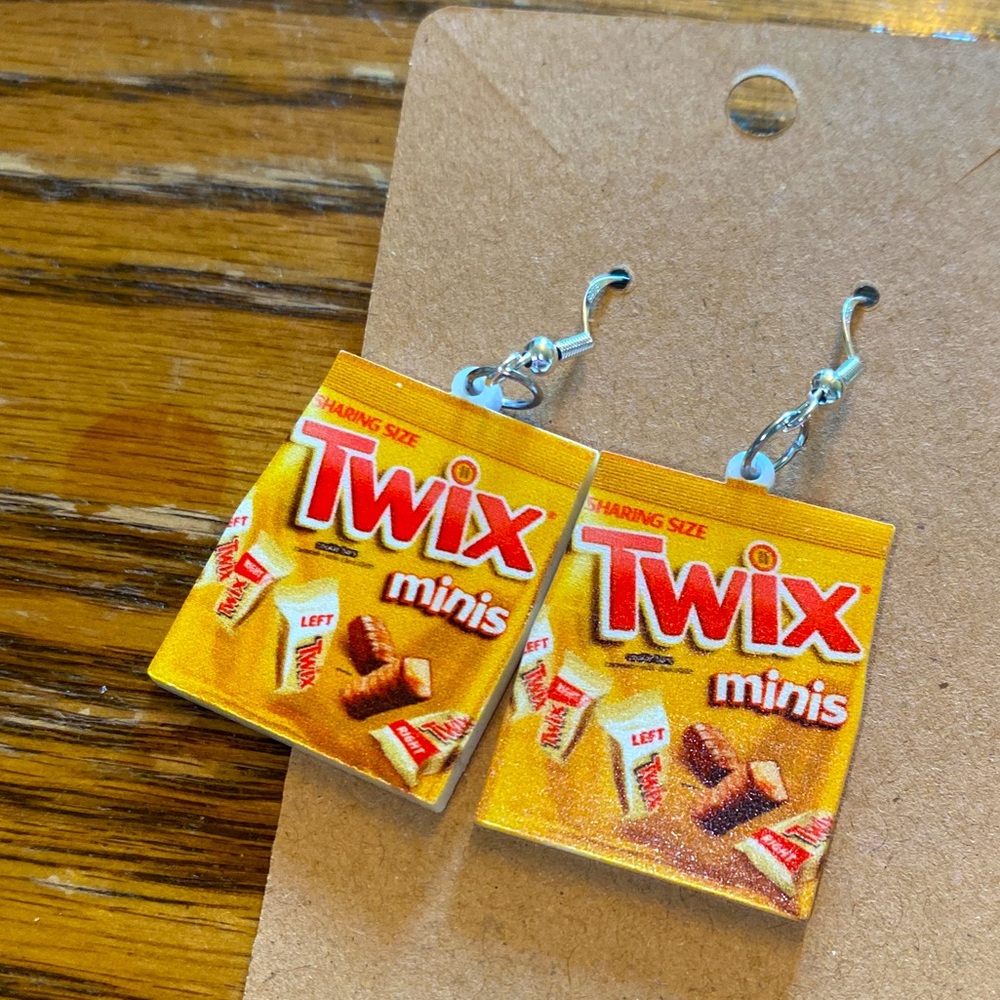 Candy  earrings with sterling silver wires and random gift bag